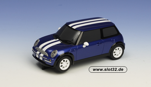 SCALEXTRIC New Mini Cooper   blue  black windows